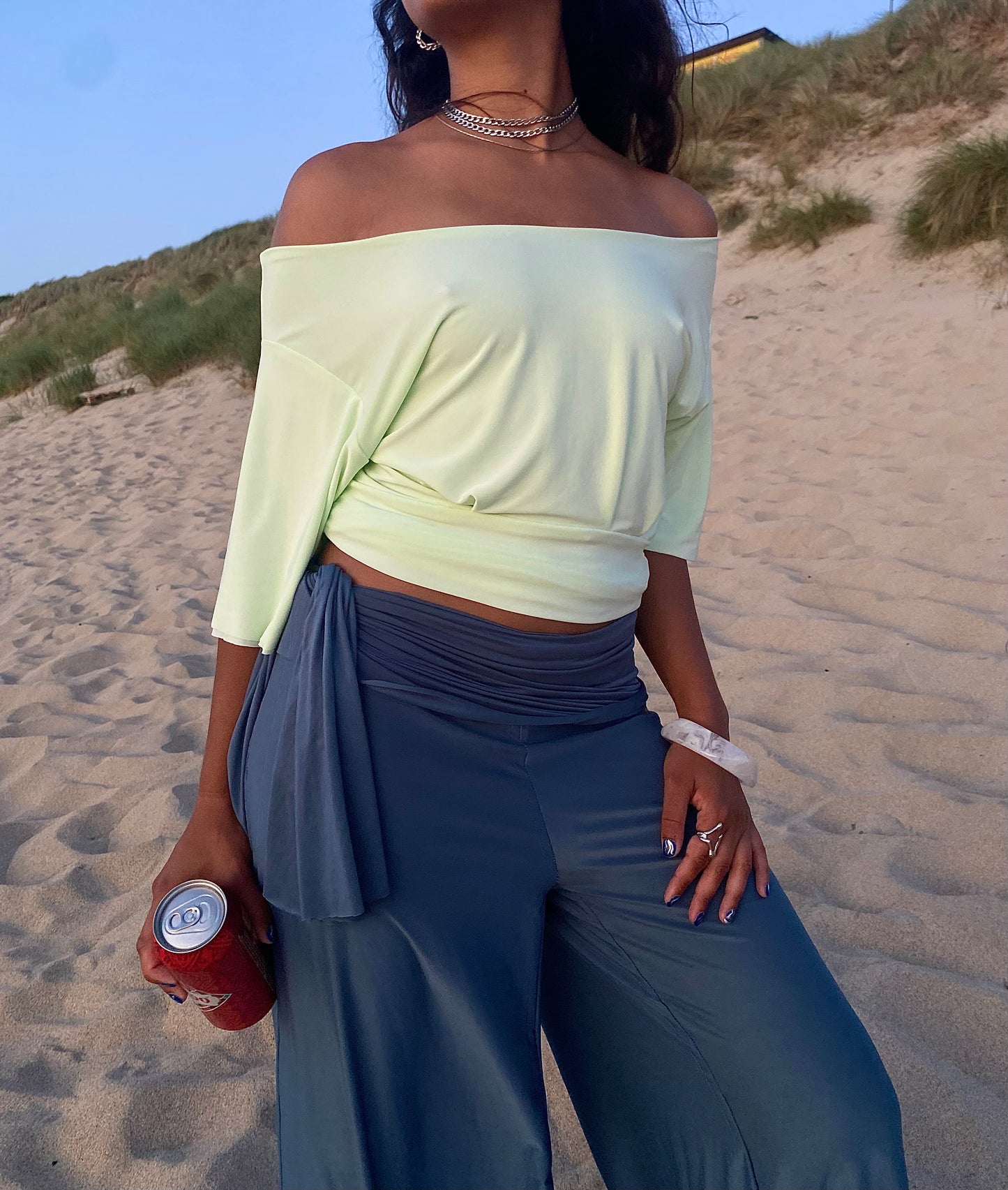 Celeste Top In Pistachio
