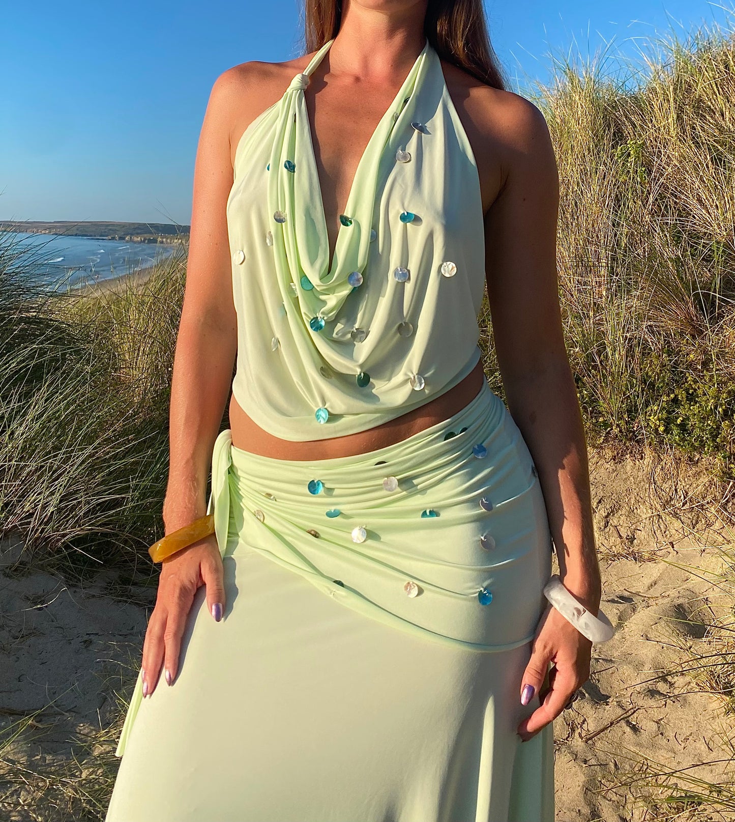 Sahara Top In Pistachio