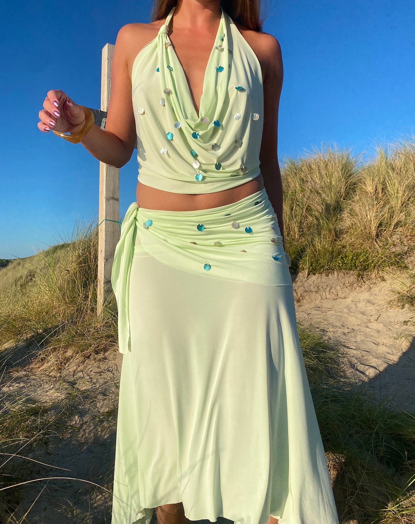 Sahara Top In Pistachio