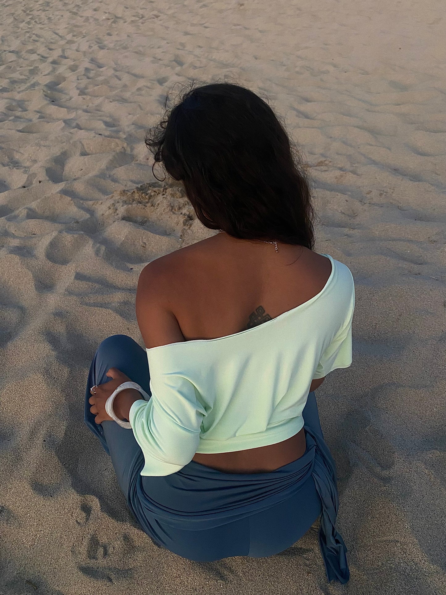 Celeste Top In Pistachio