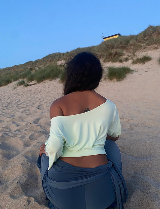 Celeste Top In Pistachio