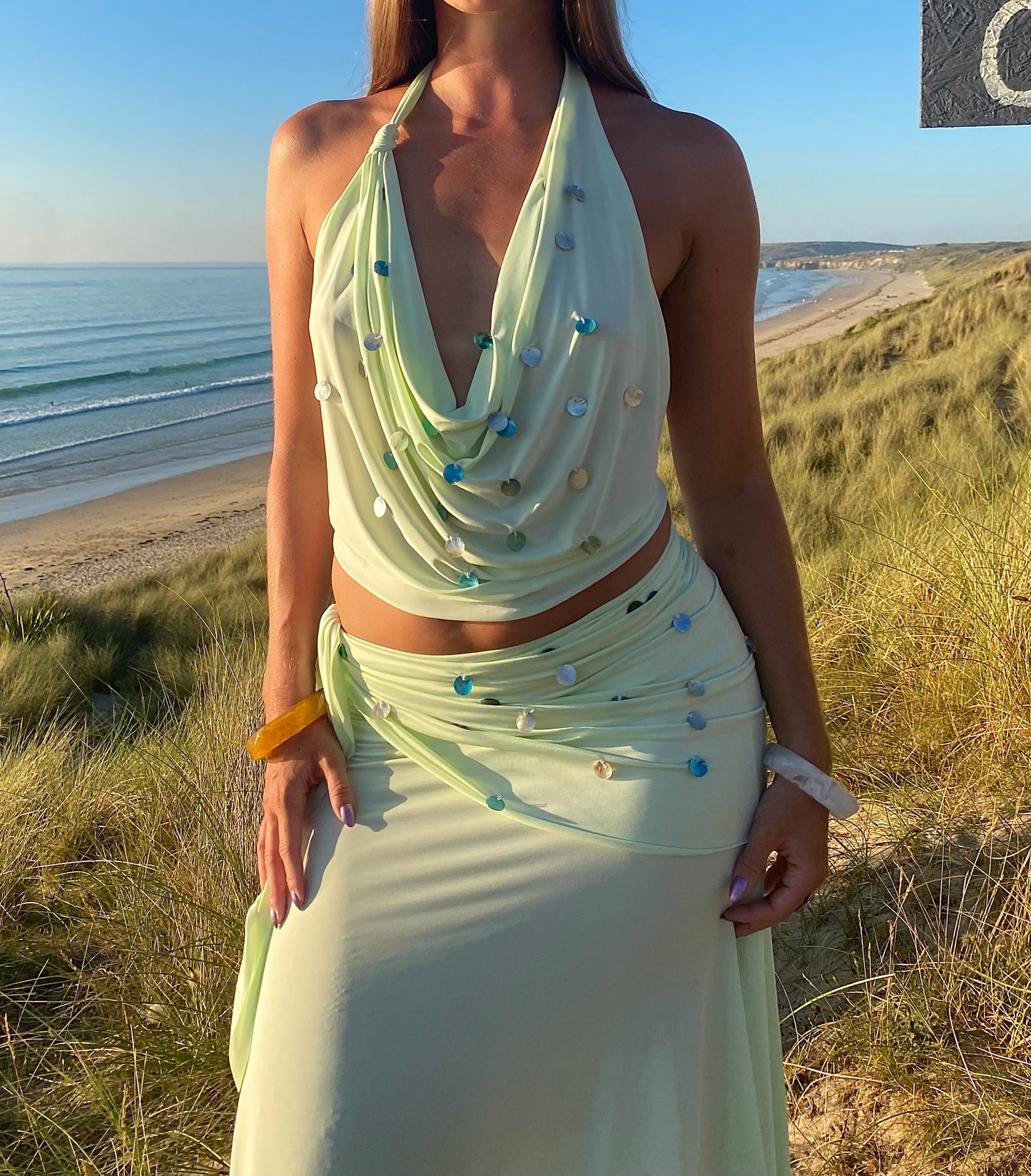 Sahara Top In Pistachio