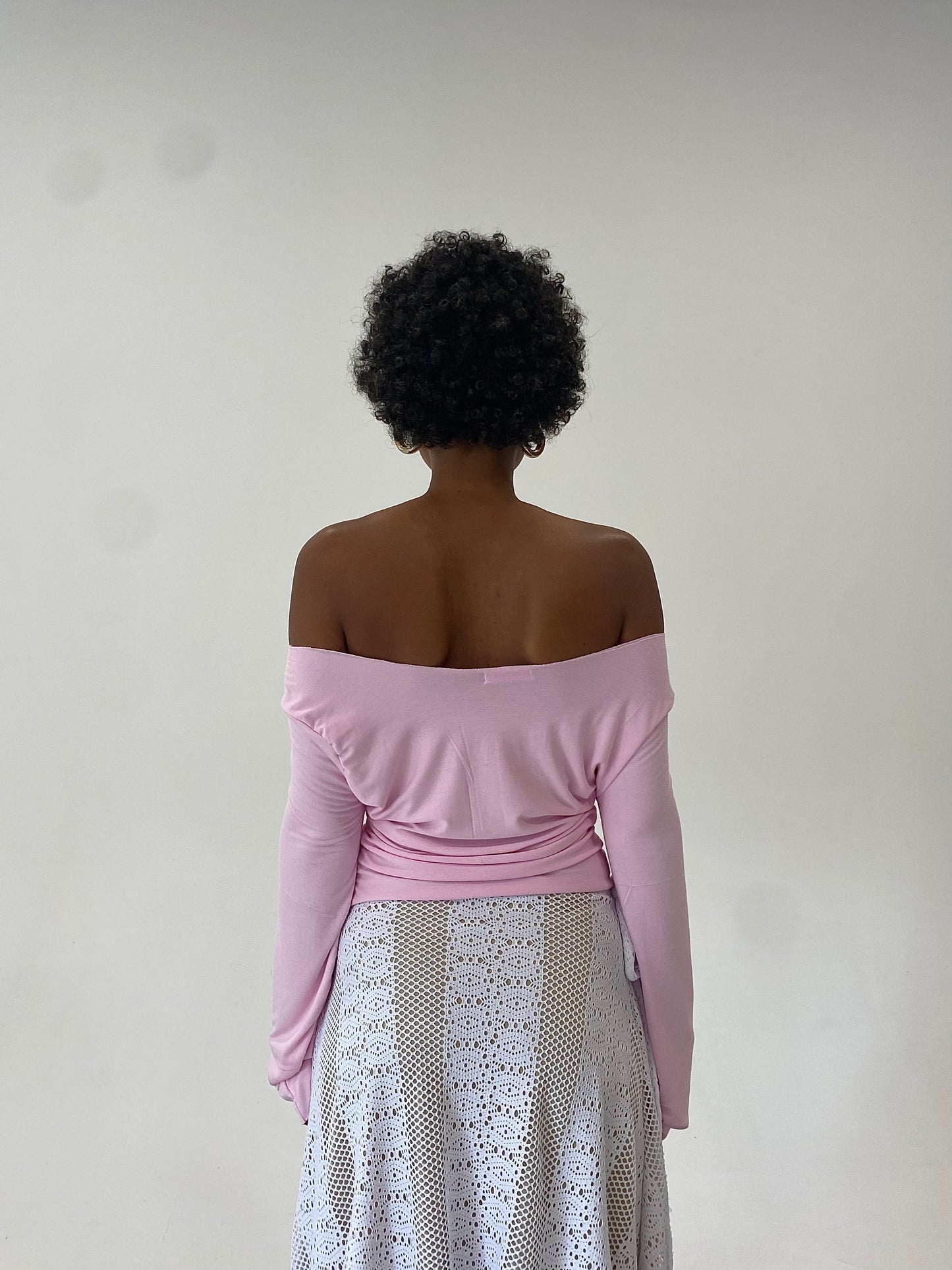 Blush Button Top