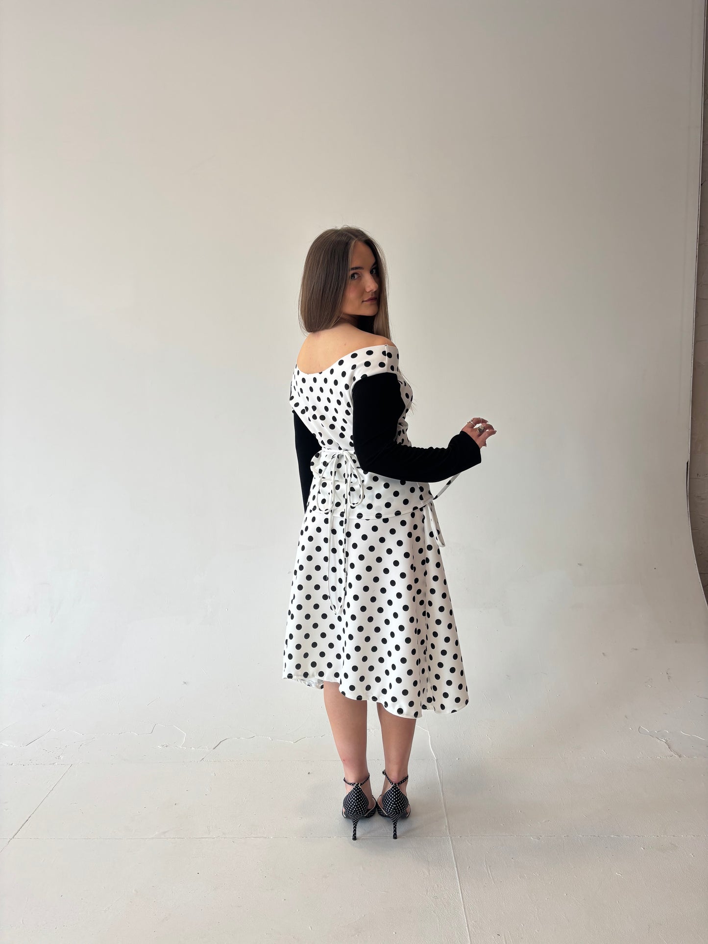 Polka Dot Long Sleeve Top