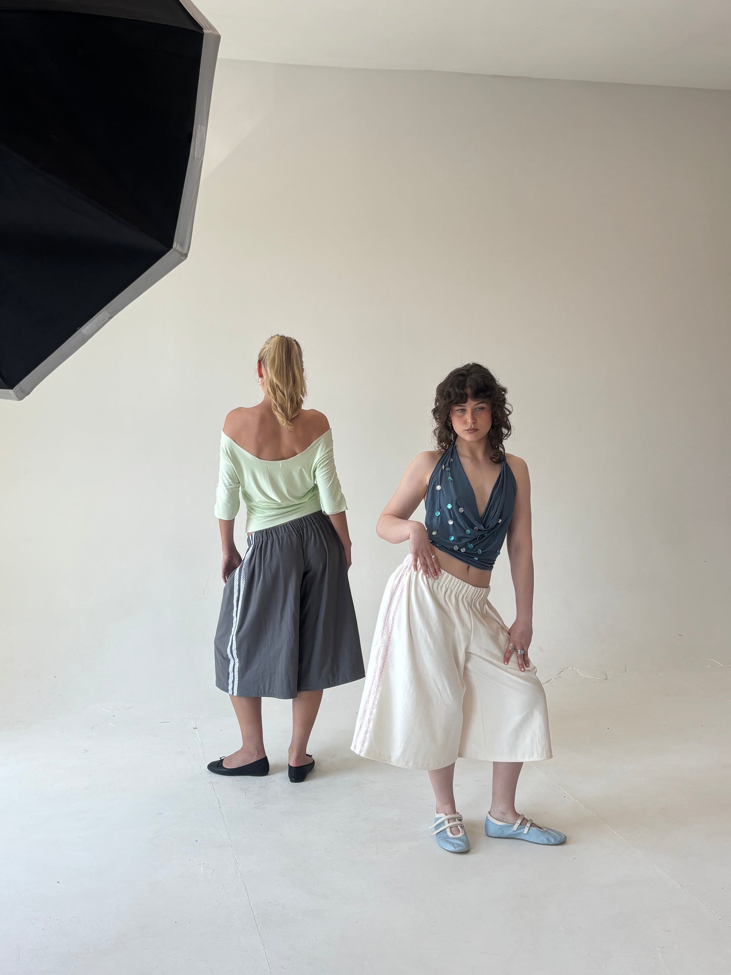 Mint Polka Top