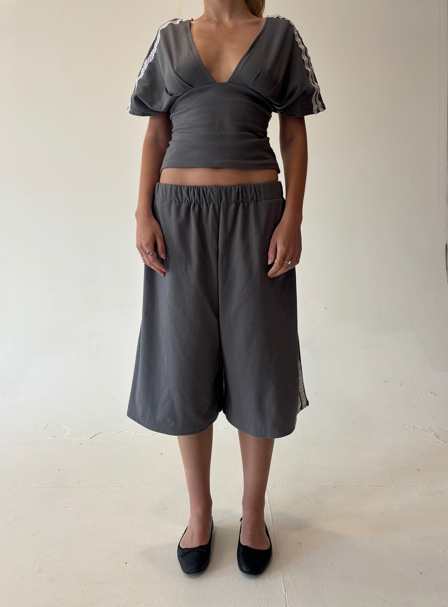 Luna Slate Jorts