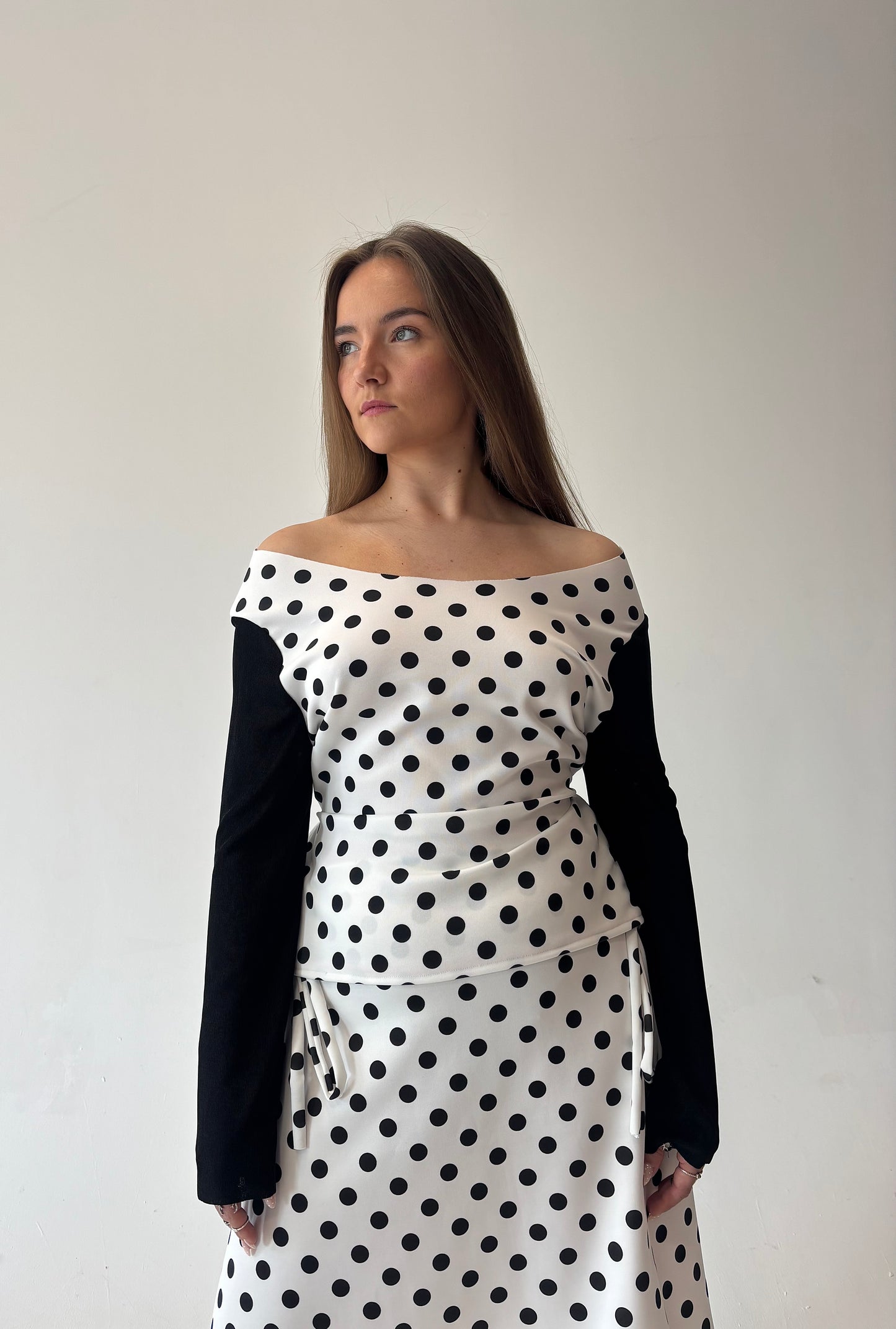 Polka Dot Long Sleeve Top