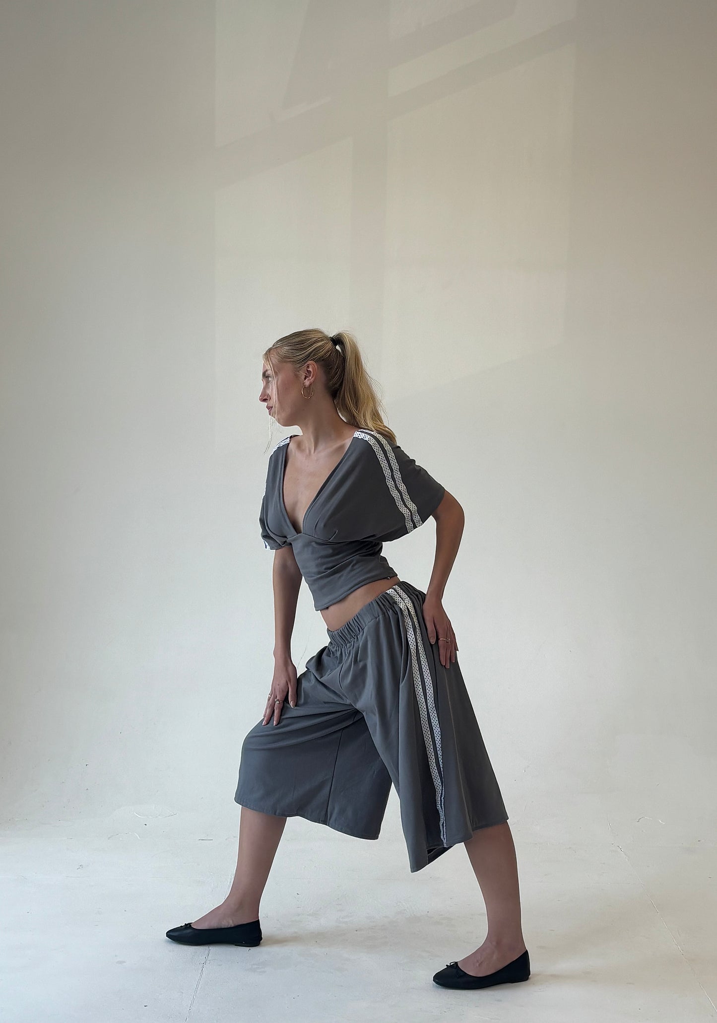 Luna Slate Jorts