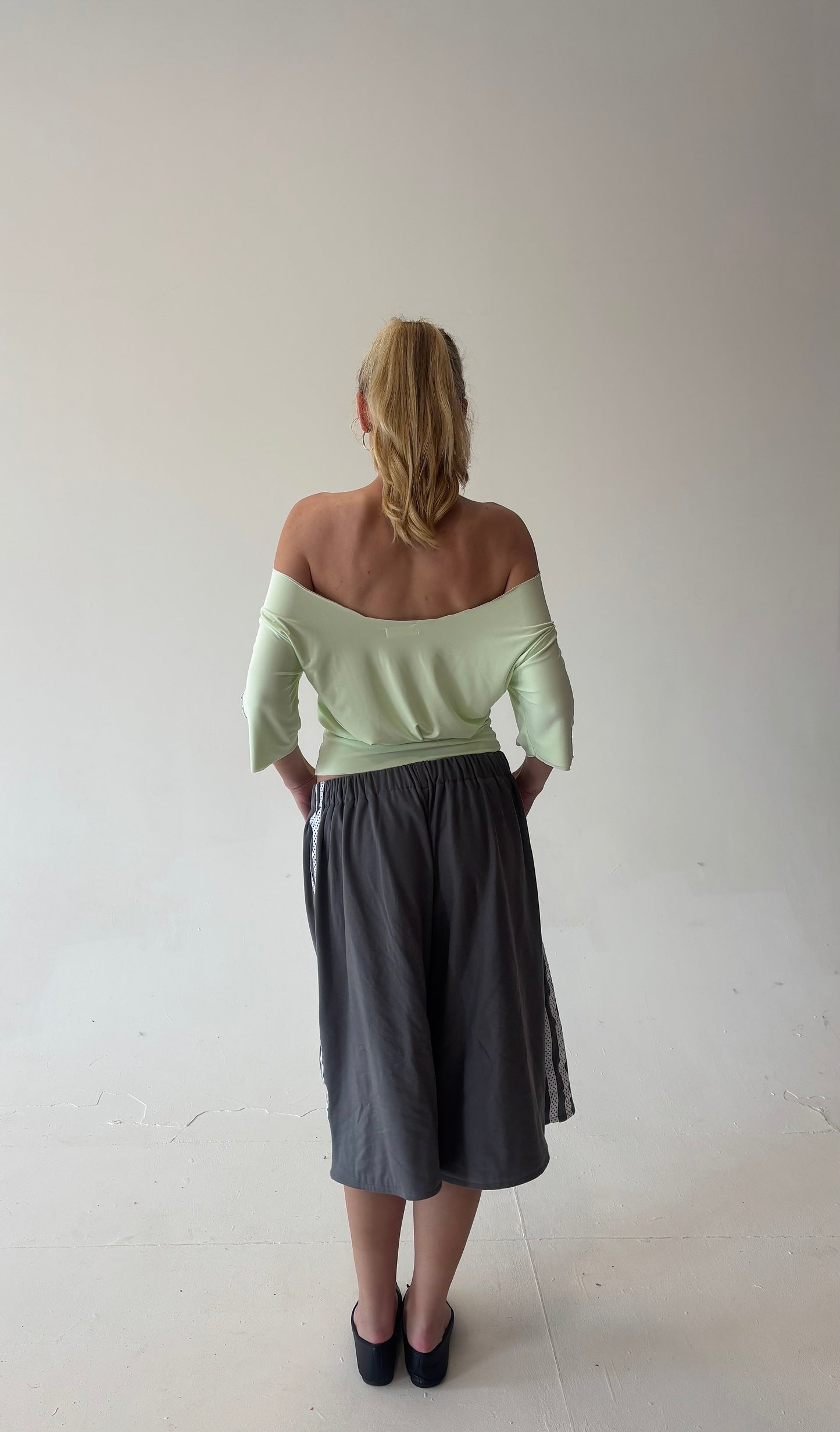 Mint Polka Top