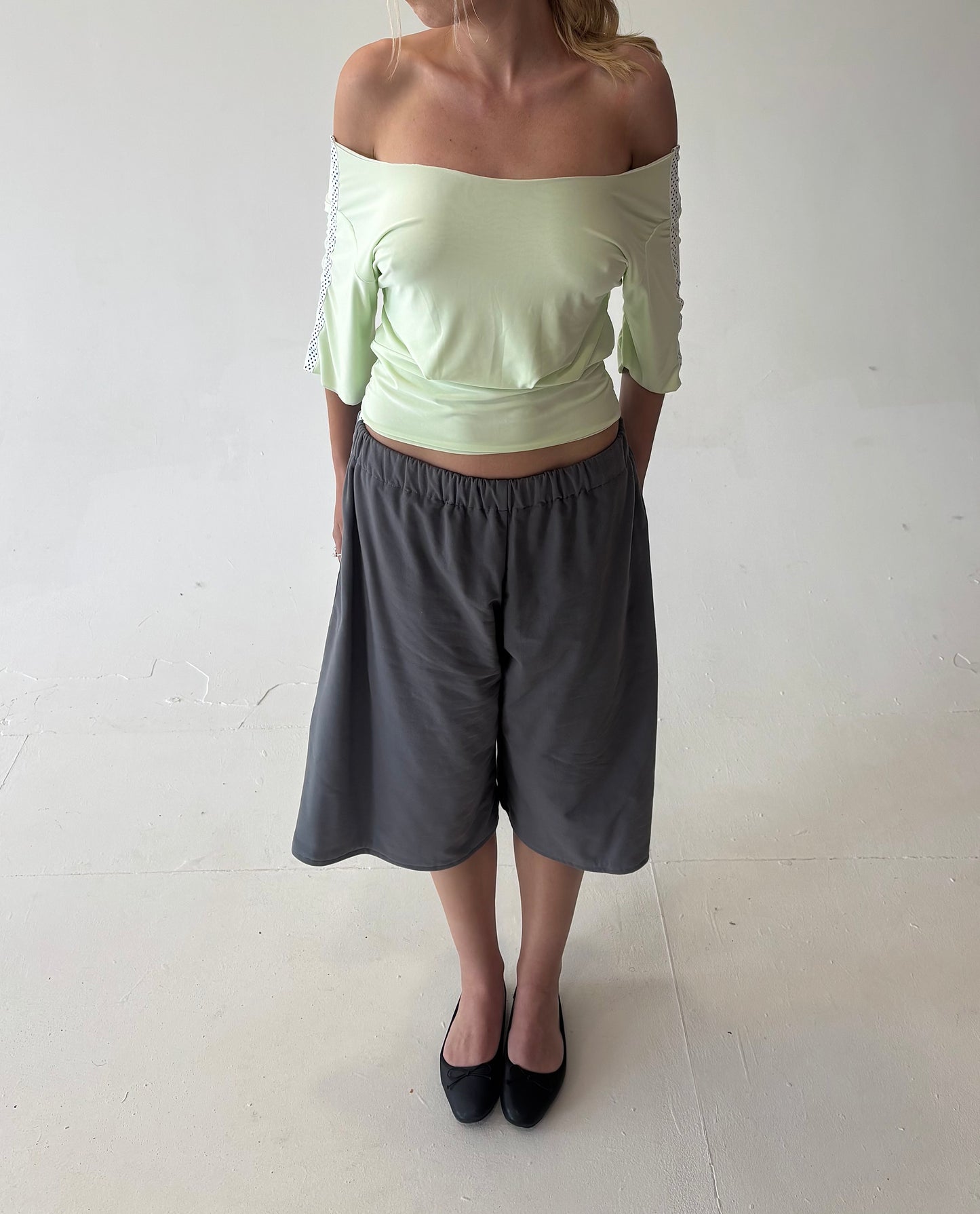 Mint Polka Top