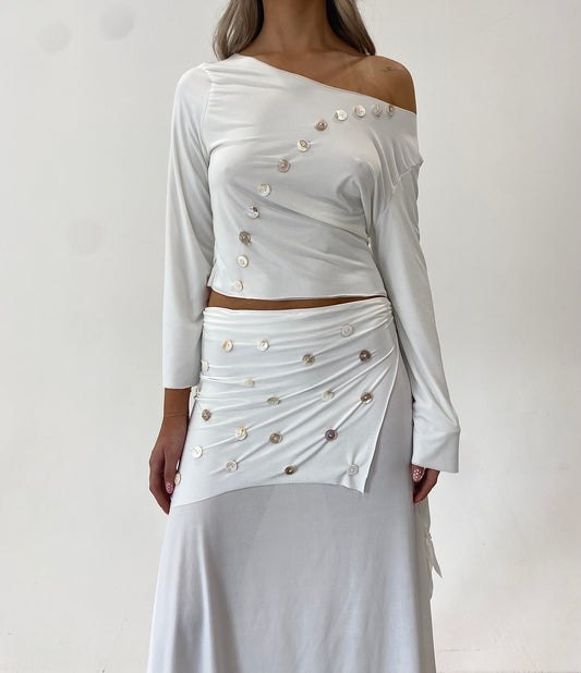 Vanilla Button Top